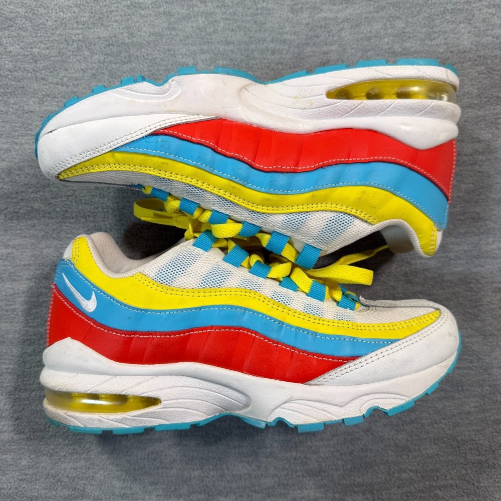 Nike‎ Air Max 95 Blue Fury White GS CK0055-400 Shoes Sneakers Youth US Size 6.5Y